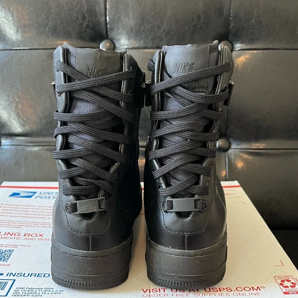 Nike‎ Air Force 1 Rebel XX “Triple Black” Women’s Sz 8.5